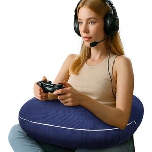 NEW BLACK Gaming Pillow for Support while gaming, work , crafting, reading